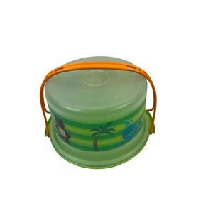 Tupperware‎ toys pretend play cake takers green with animal new
